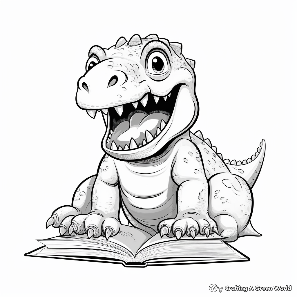 Exciting T-Rex Dinosaur Coloring Pages 4