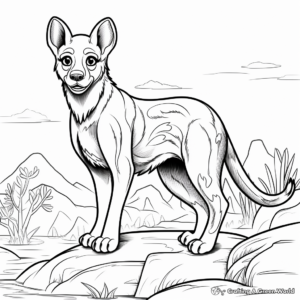 Exciting Tasmanian Tiger Coloring Pages 3