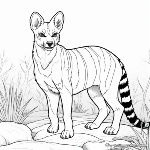 Exciting Tasmanian Tiger Coloring Pages 4