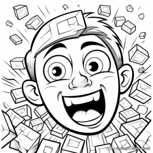 Exciting Trapezoid Mosaic Coloring Pages 3
