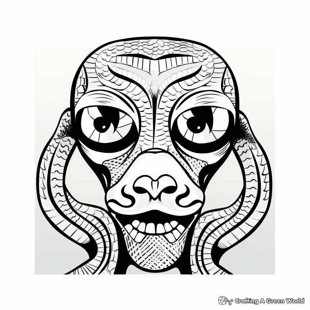 Exhilarating Snakeskin Coloring Pages for Adventurous Artists 1