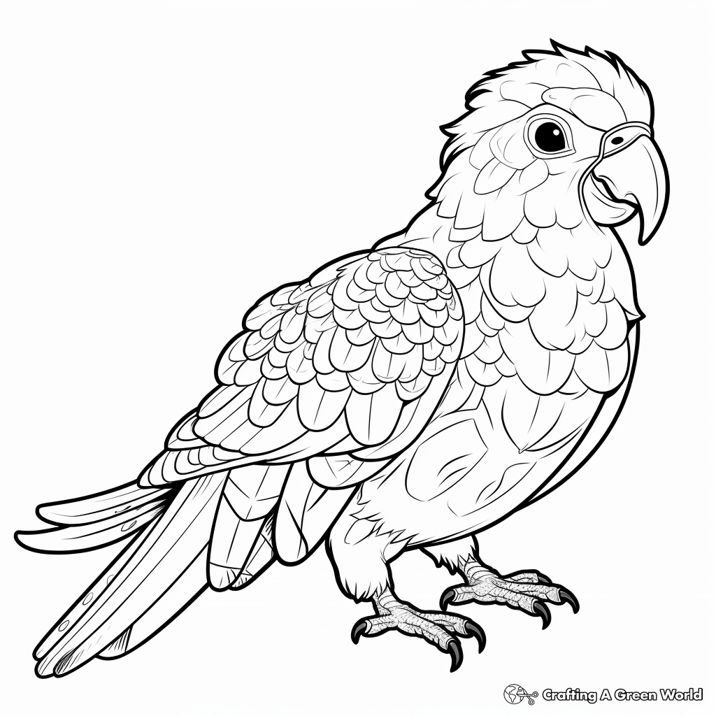 Exotic Amazon Parrot Coloring Pages 3