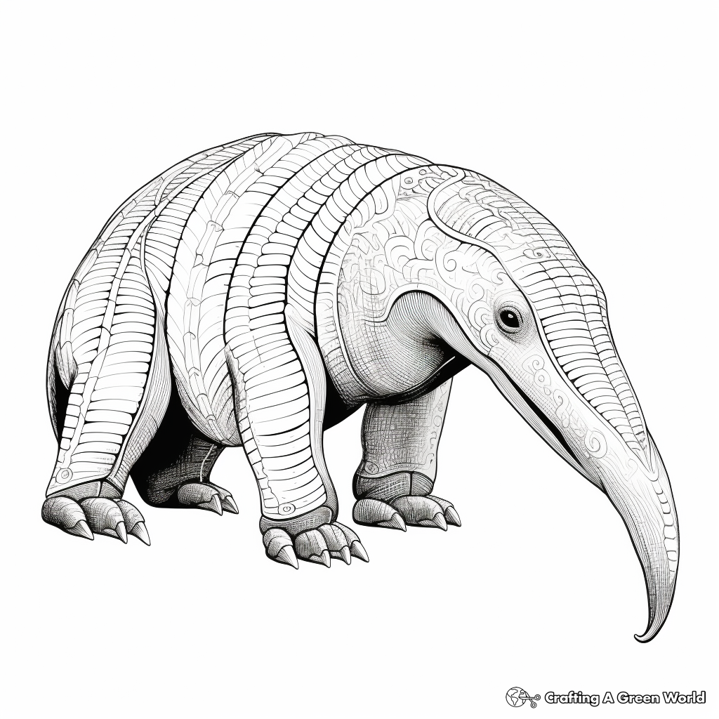 Exotic Anteater Species Coloring Pages 1