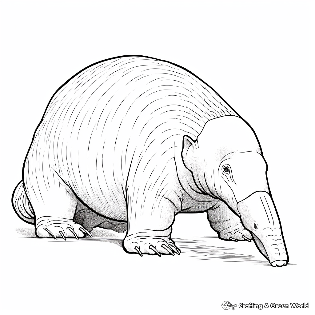 Exotic Anteater Species Coloring Pages 2