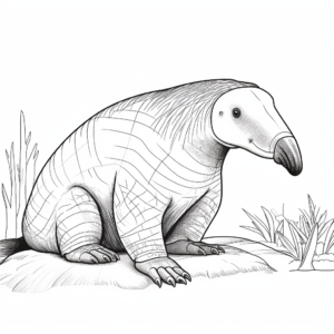 Exotic Anteater Species Coloring Pages 4