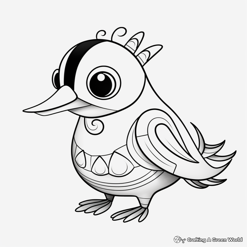 Exotic Baby Toucan Coloring Pages 3