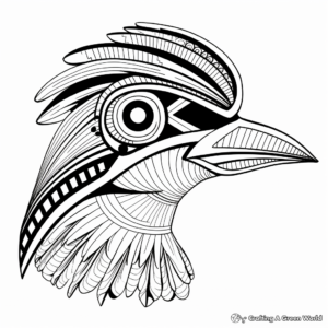 Exotic Bird Head Coloring Pages for Bird Lovers 1