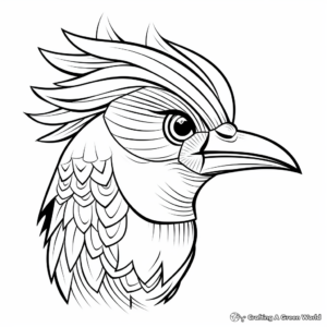 Exotic Bird Head Coloring Pages for Bird Lovers 2