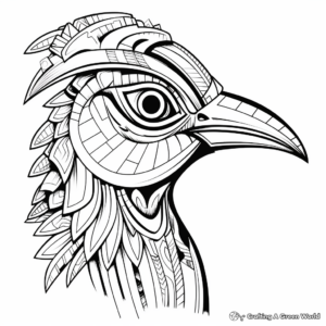 Exotic Bird Head Coloring Pages for Bird Lovers 3