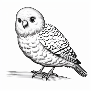 Exotic Budgie Coloring Pages for Everyone 1