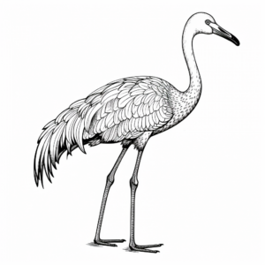 Exotic Caribbean Flamingo Coloring Pages 3