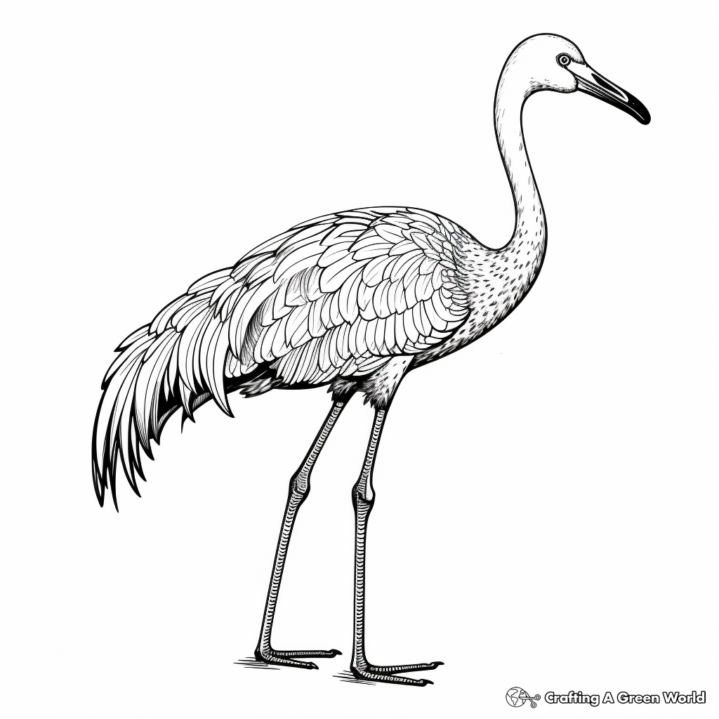 Exotic Caribbean Flamingo Coloring Pages 3