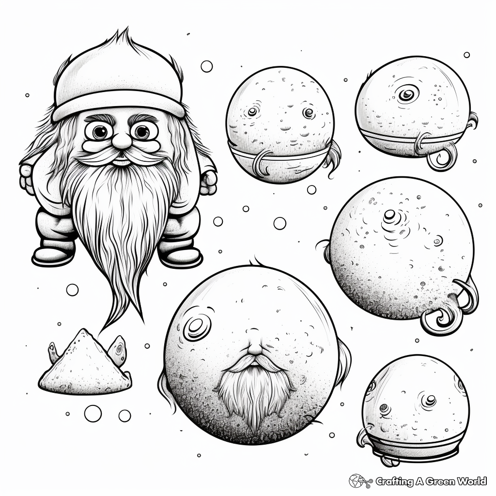 Exotic Dwarf Planets Collection Coloring Book Pages 3