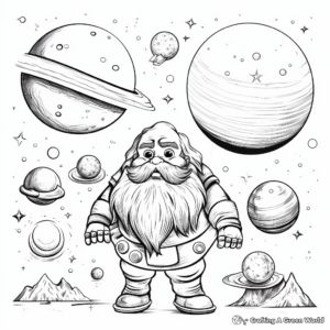 Exotic Dwarf Planets Collection Coloring Book Pages 4