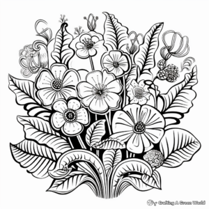 Exotic Jungle Plant Coloring Pages 4