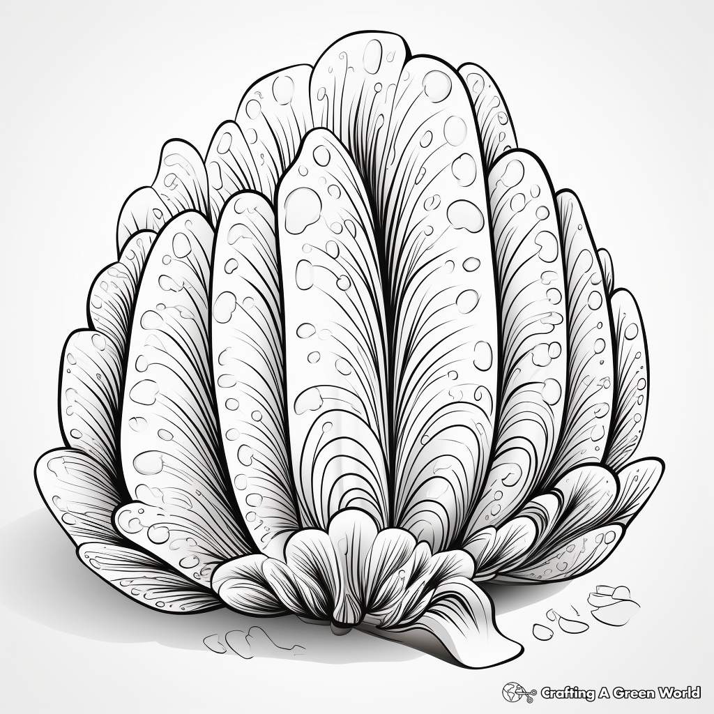 Exotic Manila Clam Coloring Pages 2