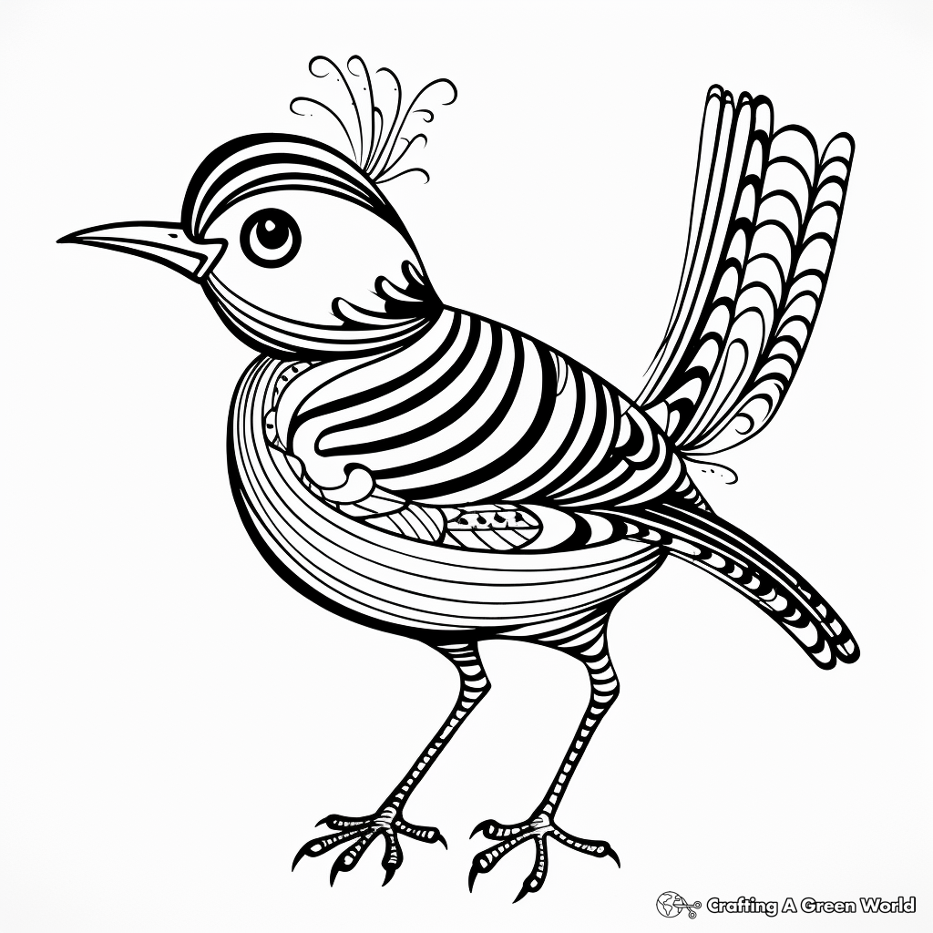 Exotic Printable Bird Coloring Pages 1