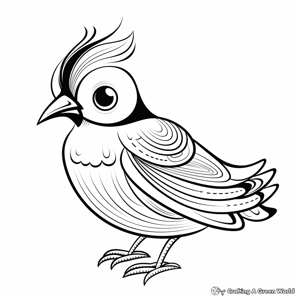 Exotic Printable Bird Coloring Pages 2