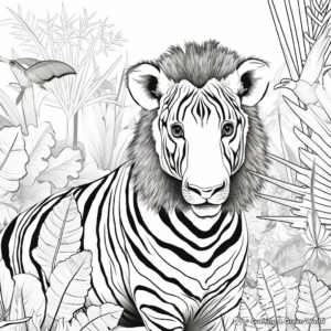 Exotic Rainforest Animals Coloring Pages 3