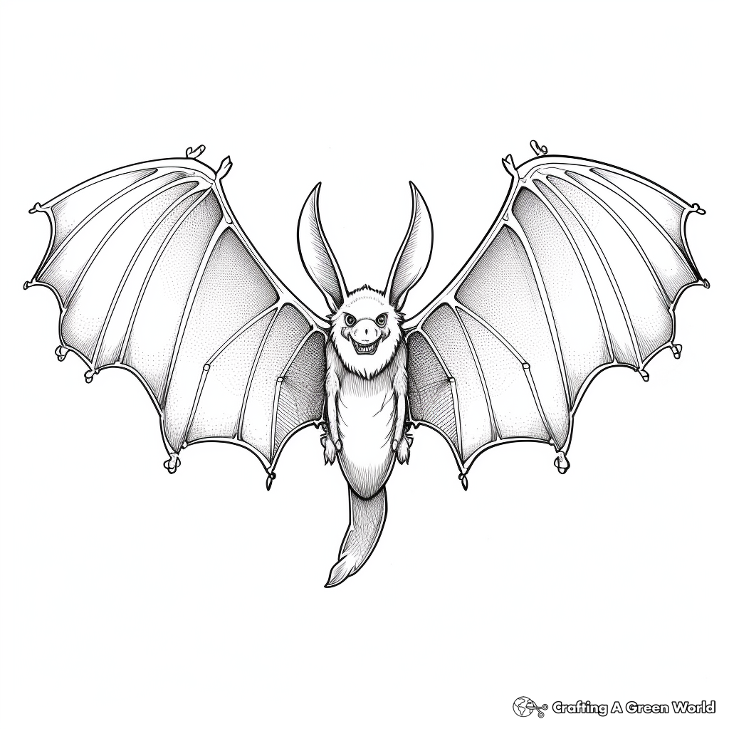 Exotic Species Bat Wings Coloring Pages 1