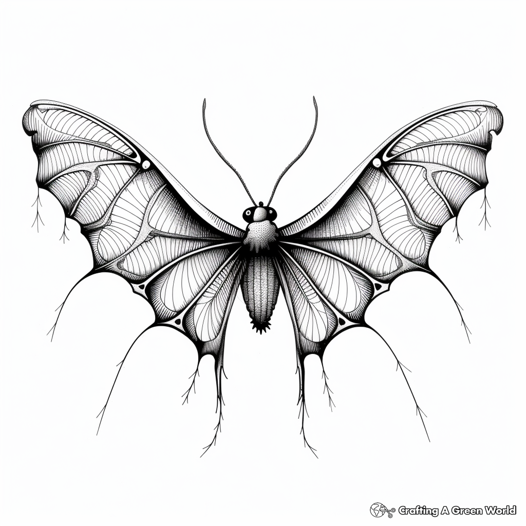 Exotic Species Bat Wings Coloring Pages 2