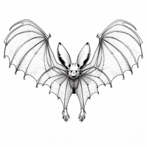 Exotic Species Bat Wings Coloring Pages 3