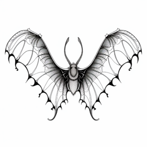 Exotic Species Bat Wings Coloring Pages 4