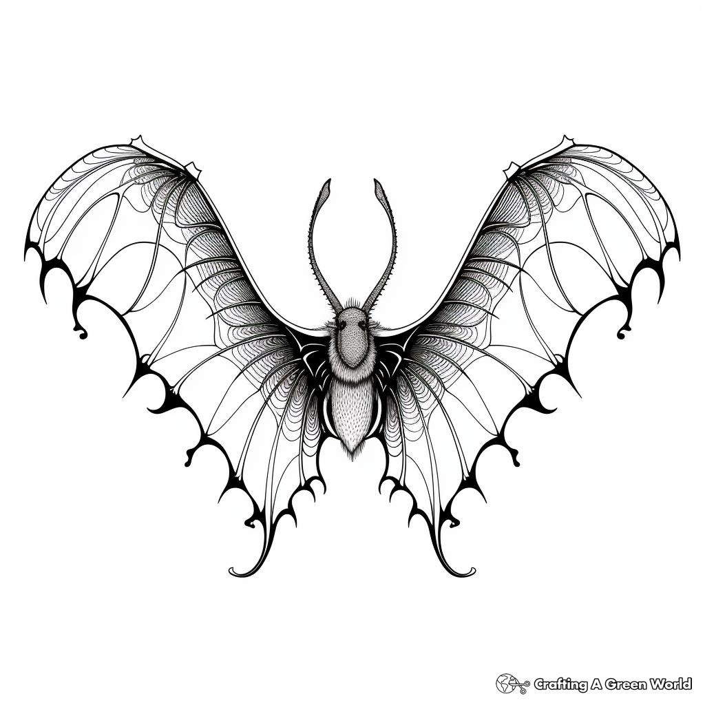 Exotic Species Bat Wings Coloring Pages 4