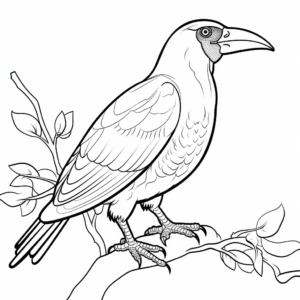 Exotic Toucan Coloring Pages 2