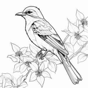 Exotic Tropical Bird Coloring Pages 4