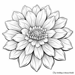Exotic Water Lily Flower Coloring Pages for Creatives 2
