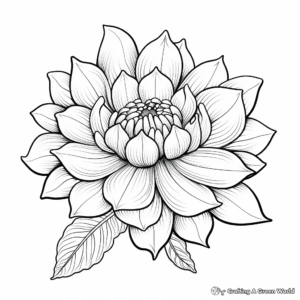 Exotic Water Lily Flower Coloring Pages for Creatives 3