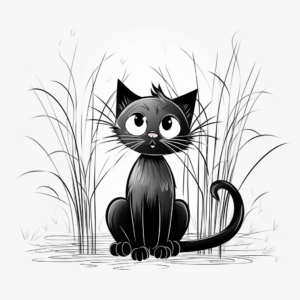 Experimental Cyperus Cat Coloring Pages 1