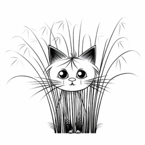 Experimental Cyperus Cat Coloring Pages 2
