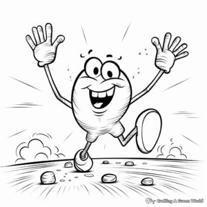 Expressive Dancing Toes Coloring Pages 2