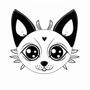 Expressive Siamese Cat Head Coloring Pages 3