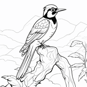 Exquisite Blue-Throated Mountain-Gem Coloring Pages 3
