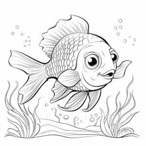 Exquisite Fish Coloring Pages for the Patient 1