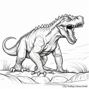 Extinct Beast: Yutyrannus Coloring Pages 1