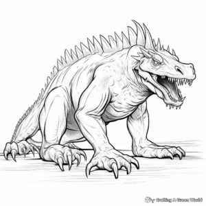 Extinct Beast: Yutyrannus Coloring Pages 2