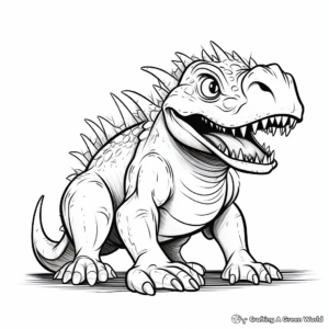 Extinct Beast: Yutyrannus Coloring Pages 3