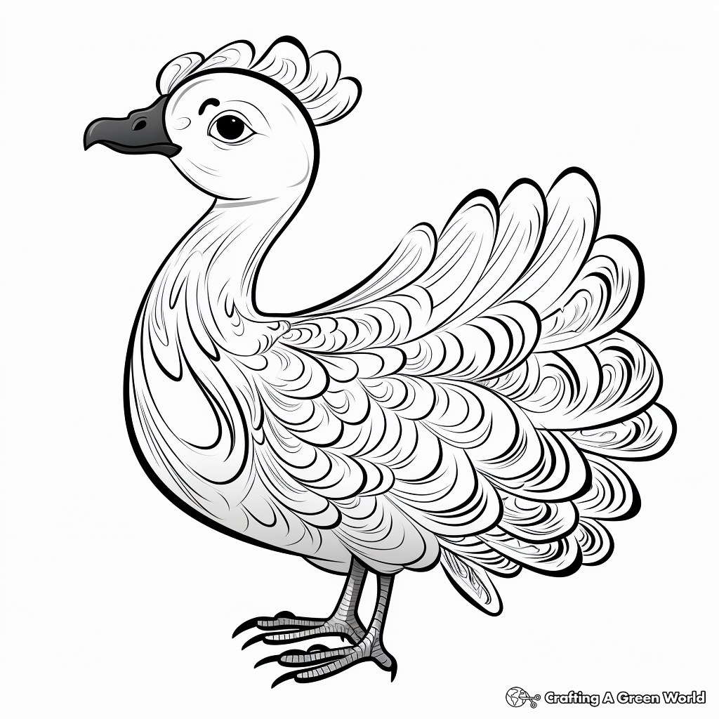 Extinct but not Forgotten: Dodo Bird History Coloring Sheets 4