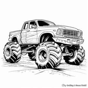 Extra Large Monster Truck Coloring Pages 2