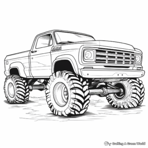 Extra Large Monster Truck Coloring Pages 4