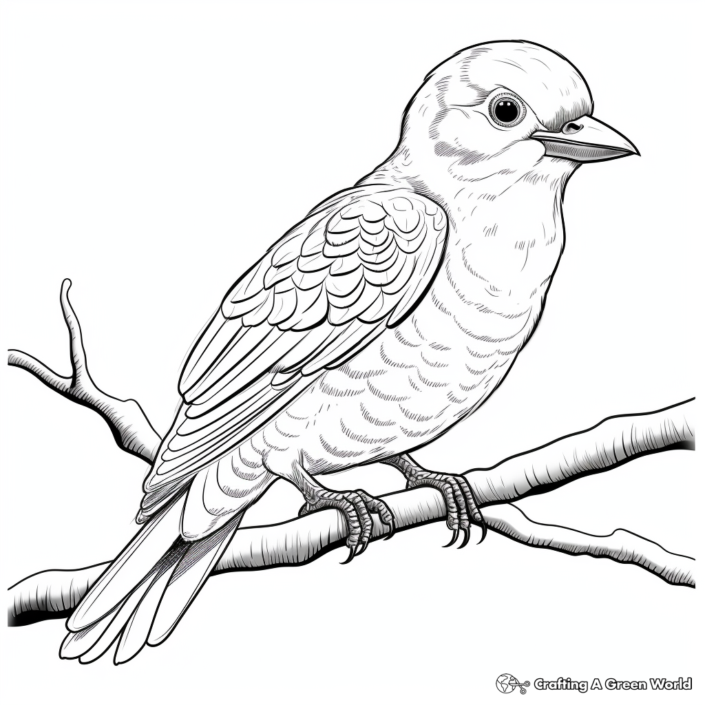 Eye-catching Gila Woodpecker Coloring Pages for Adults 3