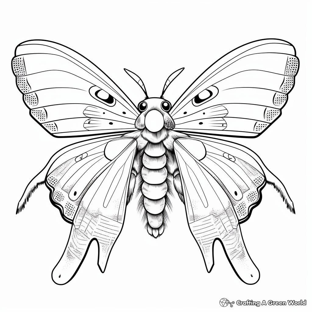 Eyed Hawk Moths Coloring Pages 3