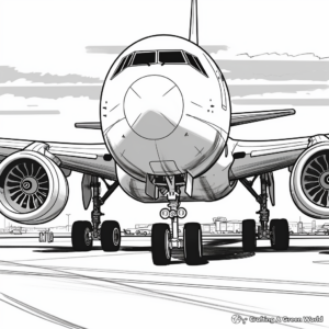 F18 Landing Gear Detailed Coloring Page 4