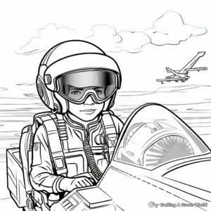 F18 Pilot Coloring Sheets 2