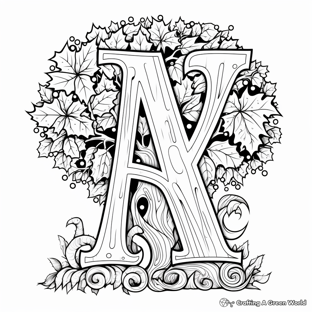 Fairy-tale Alphabet Coloring Pages 1