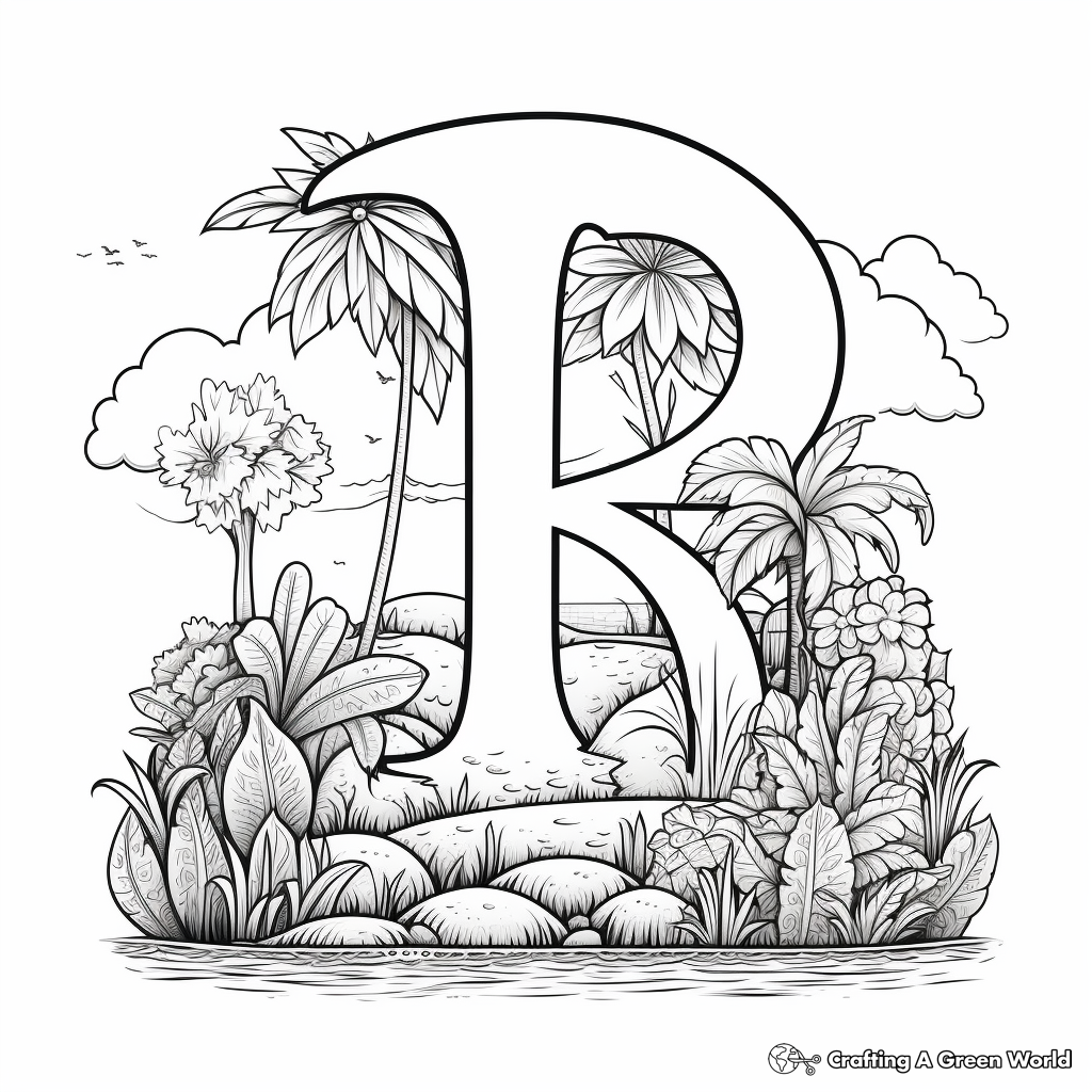Fairy-tale Alphabet Coloring Pages 2